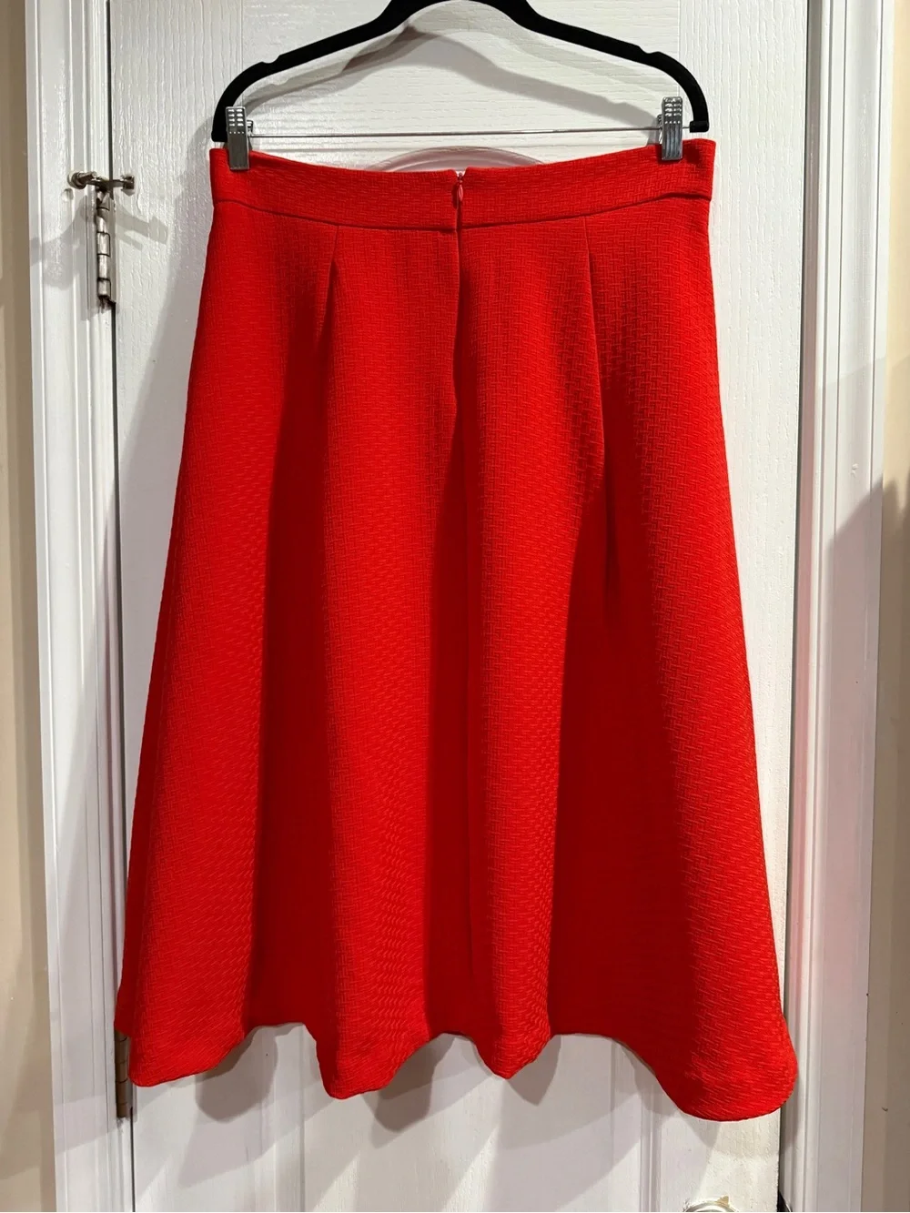 New York & Company Bright Red A-Line Skirt